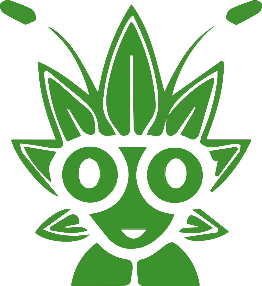 High Thai Weed Character Green Logo