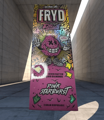 Pink Starburst Fryd Extracts Disposable | High thai Weed