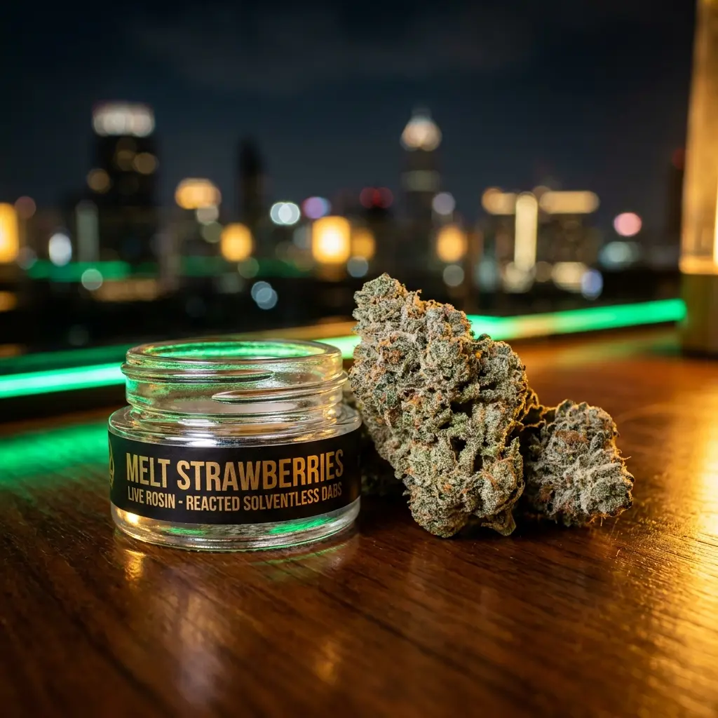 melt strawberries live rosin
